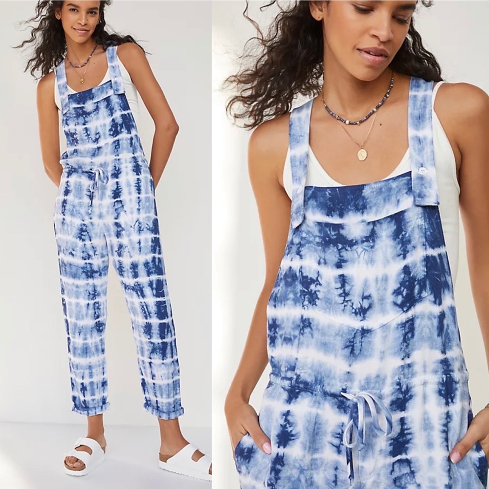 Cloth & Stone | Tie Dye Overalls, S